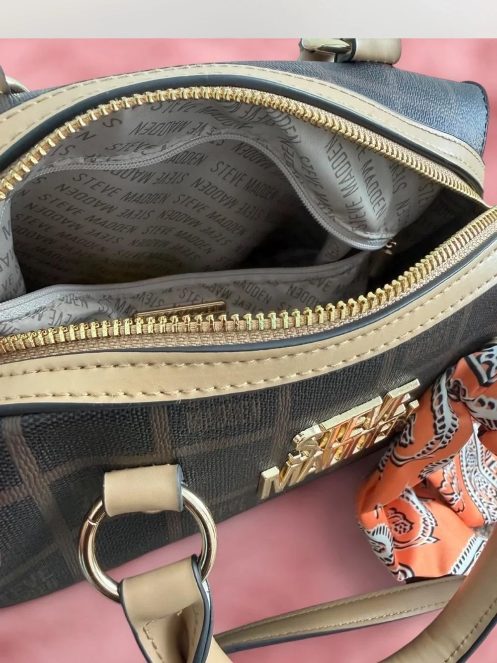 Steve Madden Brown Satchel and Crossbody
